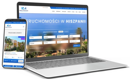 Dedykowany projekt serwisu z ofertami nieruchomości