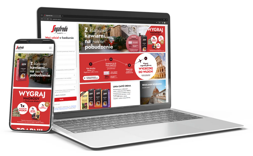 landing page dla programu lojalnościowego